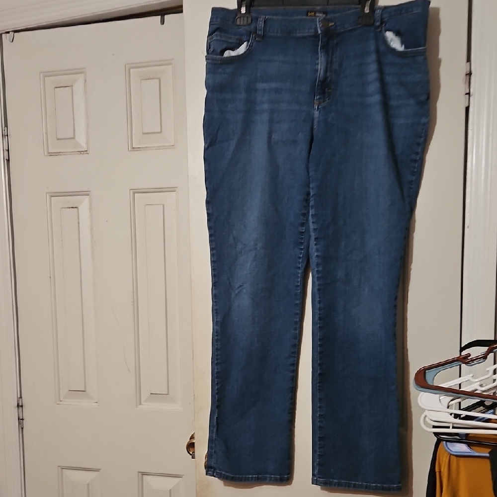 Lee Women's Straight Leg Blue Jeans